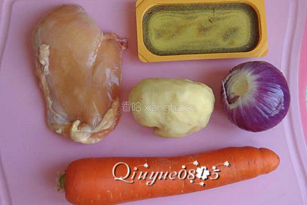 咖喱鸡肉 的做法图解1