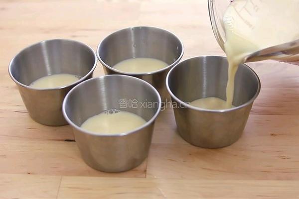紅豆軟心布丁的做法图解4
