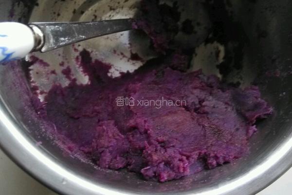 水晶紫薯饼的做法图解5