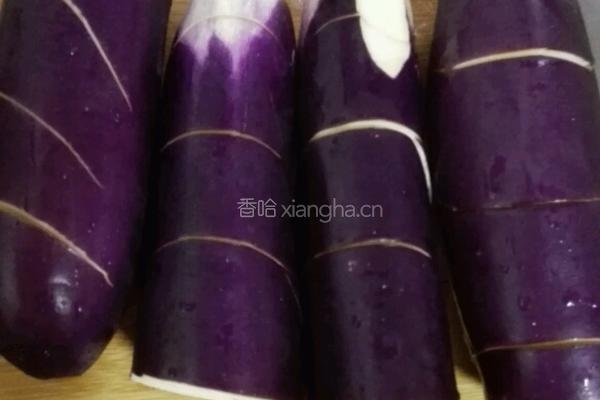 肉塞茄子的做法图解2
