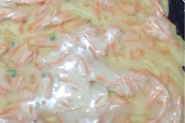 胡萝卜鸡蛋饼的做法图解4