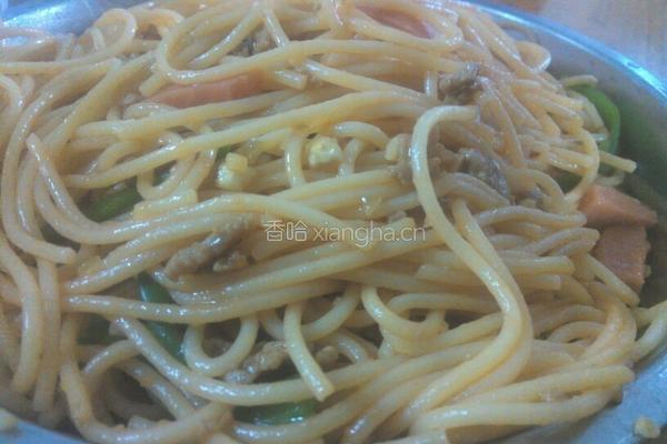 火腿肉酱煮意粉的做法图解10