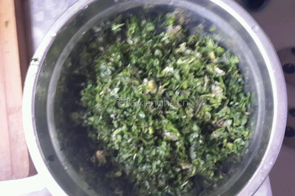 荠菜煎鸡蛋的做法图解2
