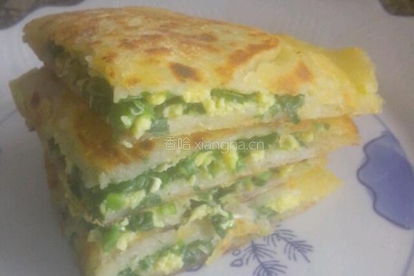 韭菜鸡蛋饼的做法图解5