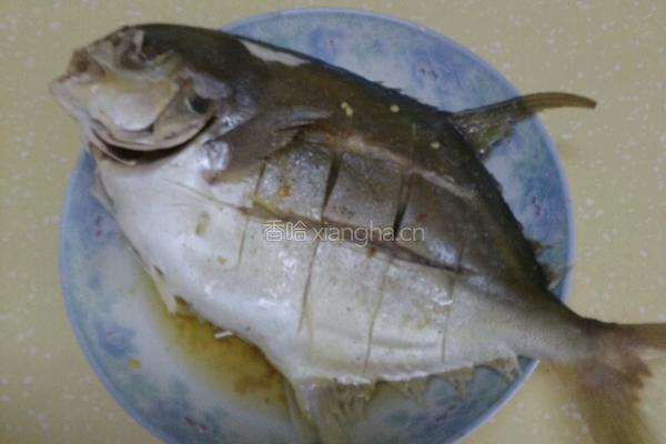 蒸黄鲳鱼的做法图解5