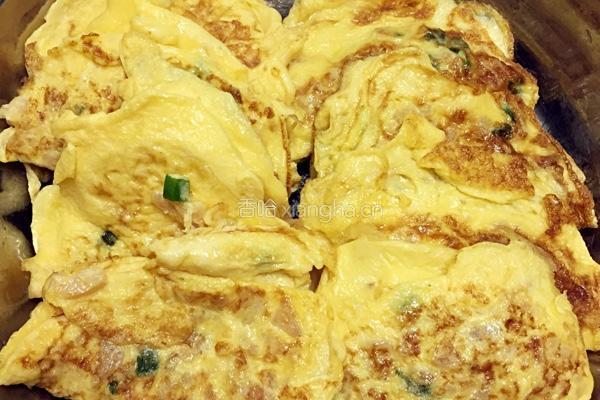 菜脯煎蛋角的做法图解4