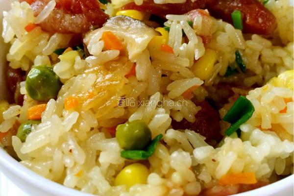 腊肠焖饭（电饭锅版）的做法图解11