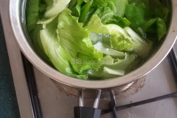 水煮生菜的做法图解3