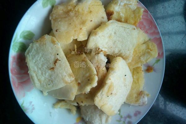 香煎馒头片的做法图解5