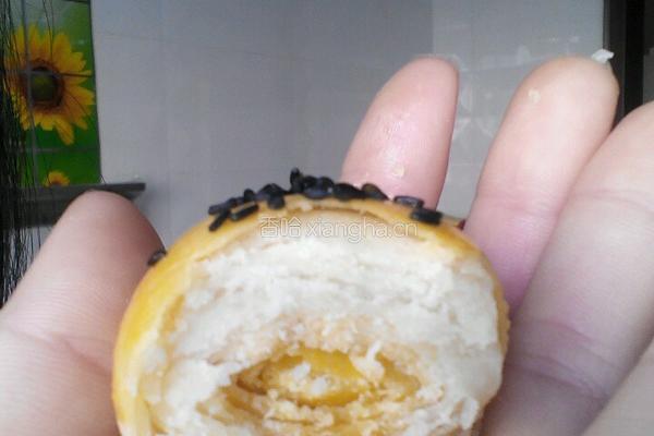 芝麻蛋黄酥的做法图解20