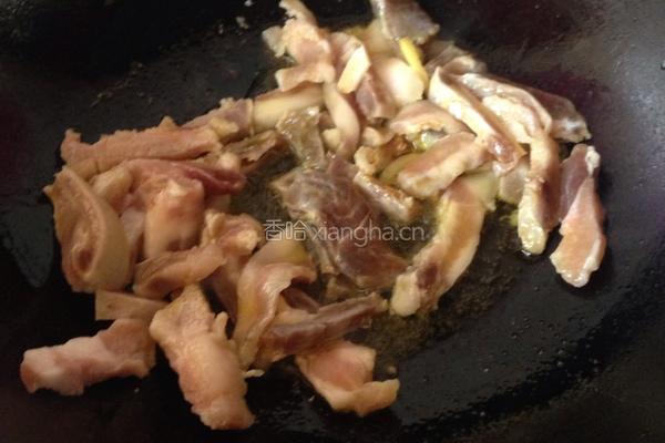 咸肉烧刀豆的做法图解3