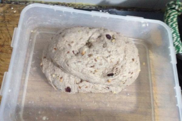 天然酵种杂粮黑麦面包的做法图解3