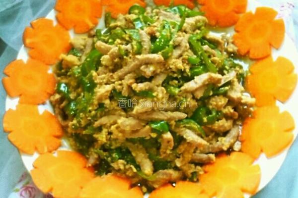 青椒桂花肉的做法图解9