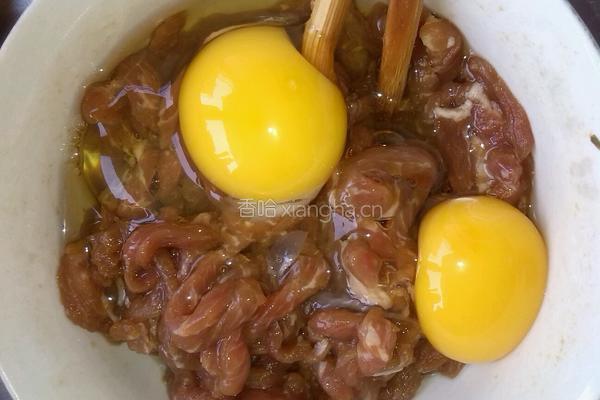 青椒桂花肉的做法图解4