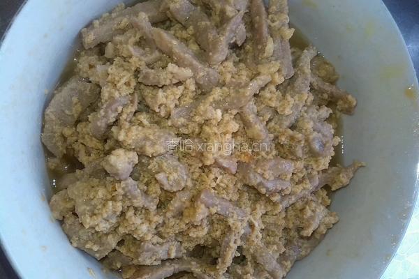 青椒桂花肉的做法图解6