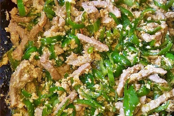 青椒桂花肉的做法图解8