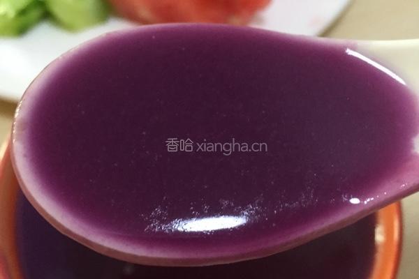 紫薯糯米羹的做法图解2