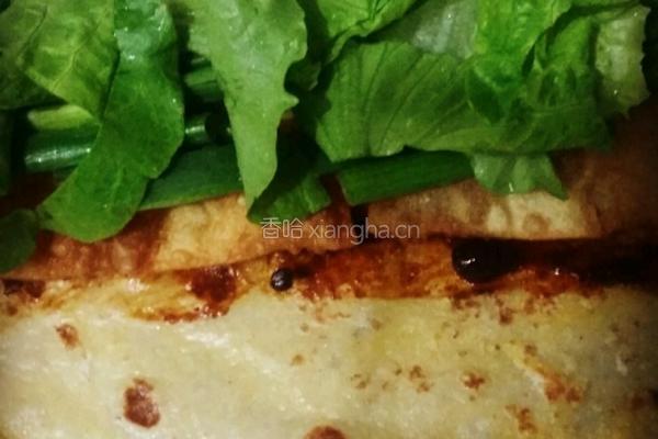 豆渣煎饼的做法图解7