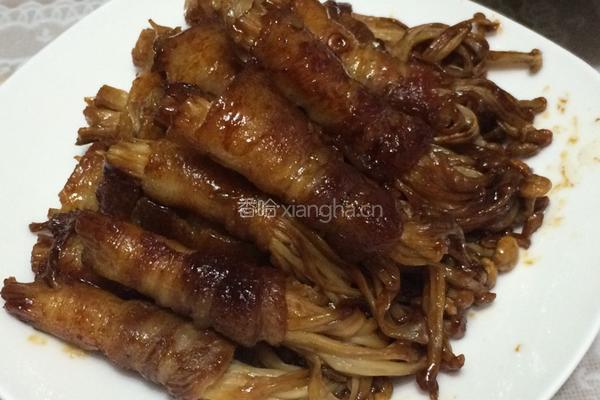 五花肉卷金针菇的做法图解11