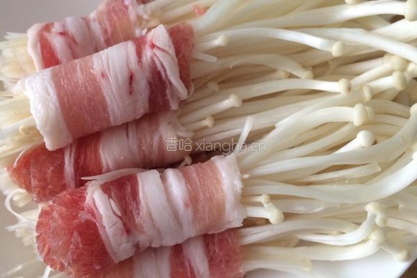五花肉卷金针菇的做法图解6