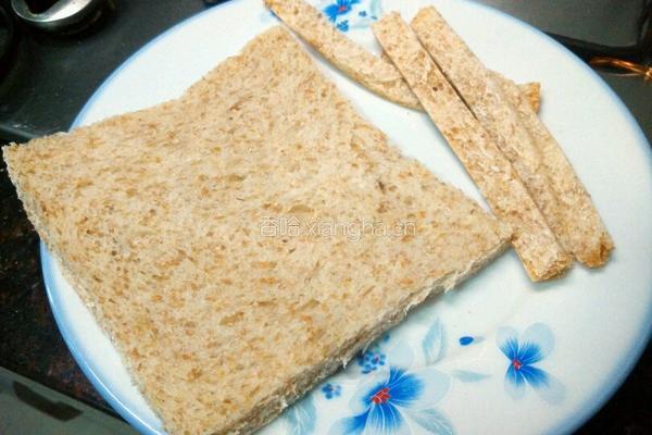 香脆方包火腿的做法图解1