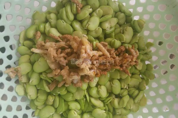 苦菜坛烧蚕豆的做法图解3