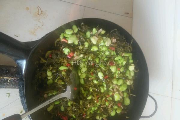 苦菜坛烧蚕豆的做法图解5