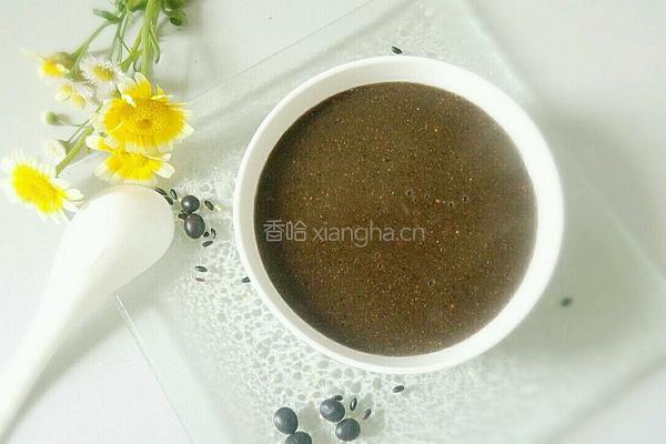 黑米黑豆黑芝麻糊的做法图解4