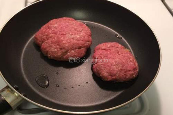 牛肉汉堡包的做法图解3