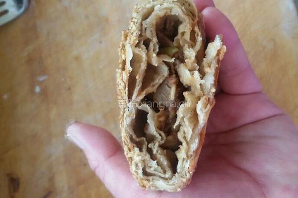 肉烧饼的做法图解4
