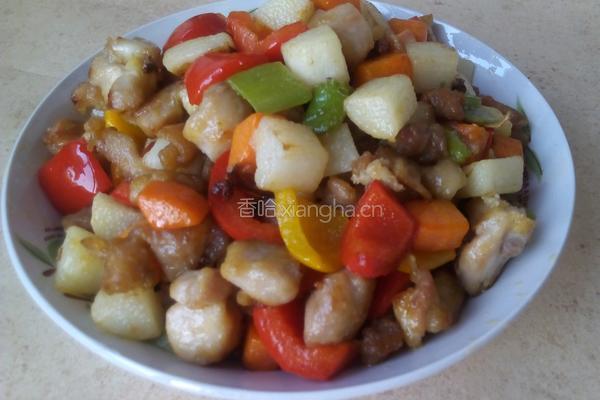 五彩山药鸡丁的做法图解13
