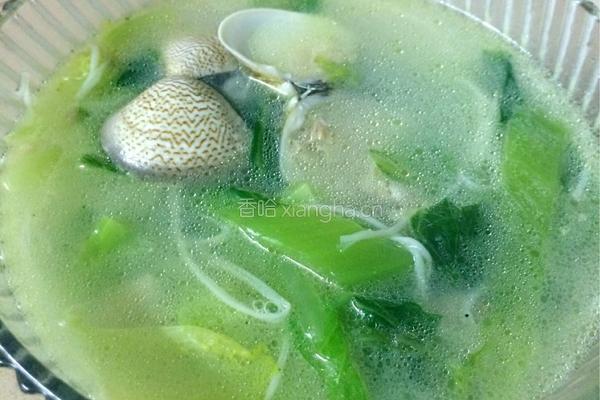 蛤蜊芥菜心汤的做法图解9
