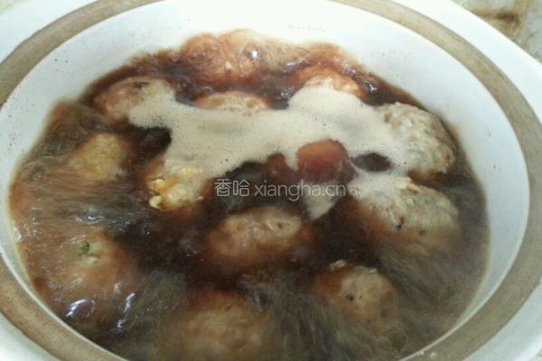 红烧狮子头的做法图解5