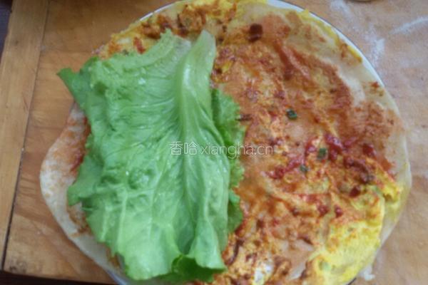 鸡蛋灌饼。的做法图解6