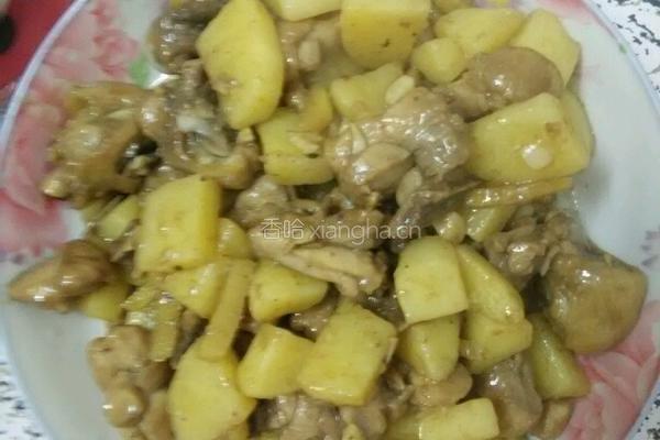 土豆炒鸡肉的做法图解6
