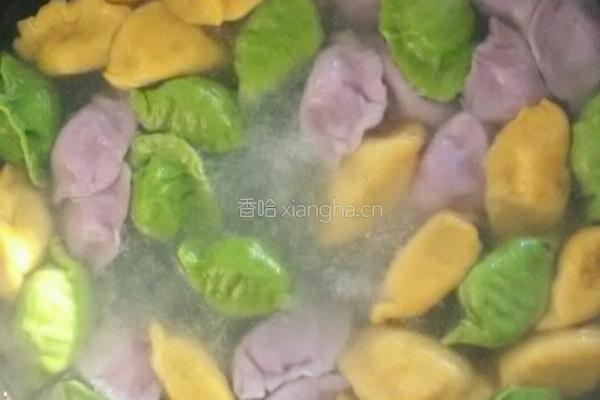 彩色饺子的做法图解5