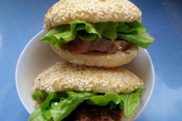 开口空心烧饼。