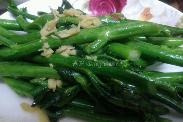 姜汁芥兰远的做法图解6