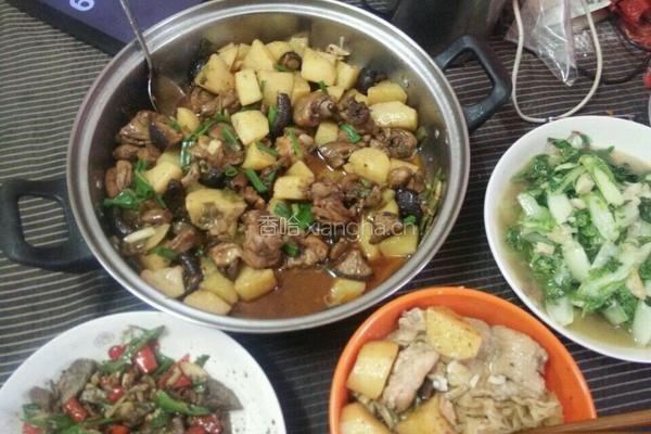 土豆香菇鸡块的做法图解3