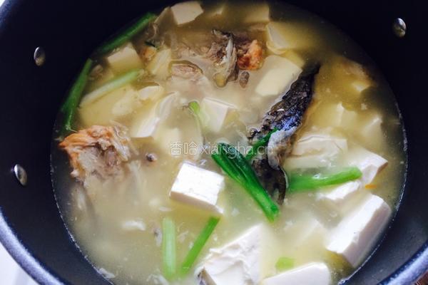 豆腐鱼头汤的做法图解4