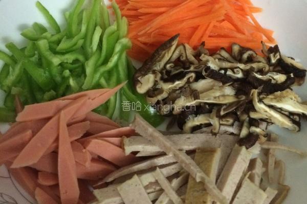三丝鸡蛋炒米粉的做法图解2