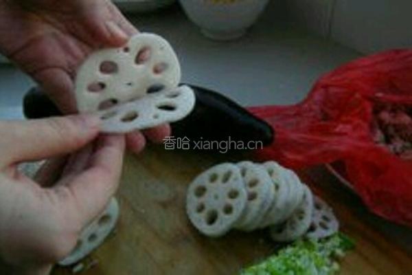 香煎藕饼的做法图解2