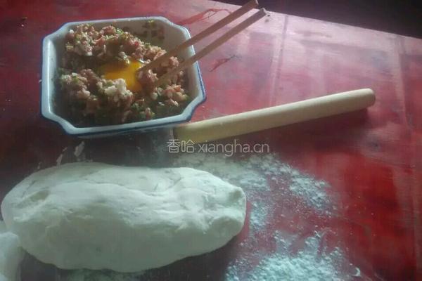 香蔥肉包的做法图解3