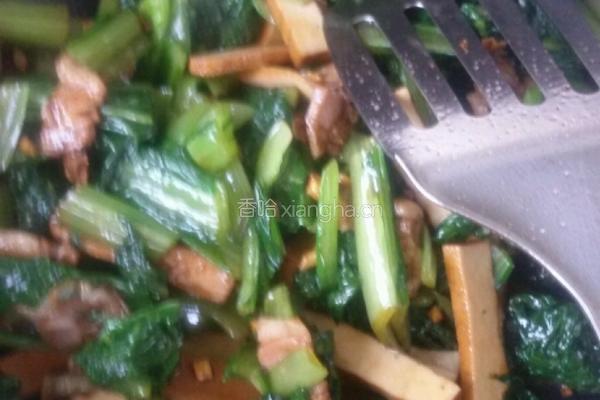 豆干小白菜。的做法图解4
