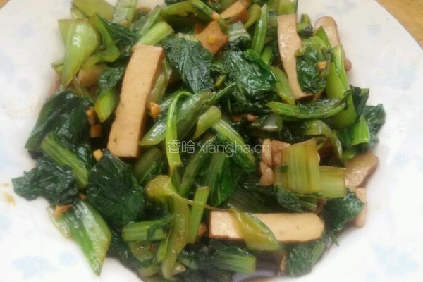 豆干小白菜。的做法图解5