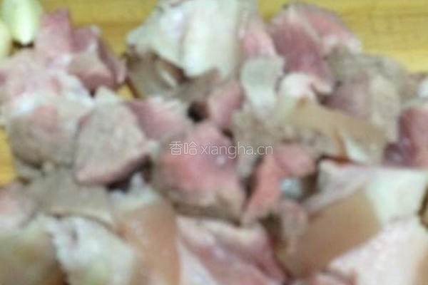 笋干缸豆红烧肉的做法图解4