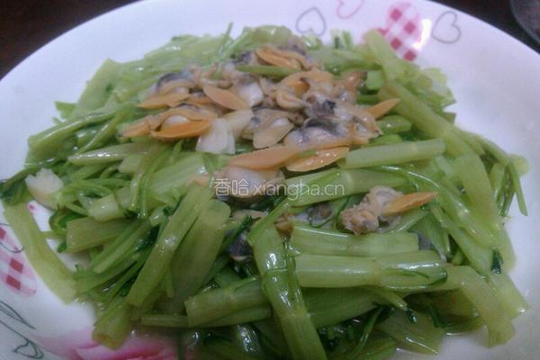 花甲肉炒通菜梗的做法图解9