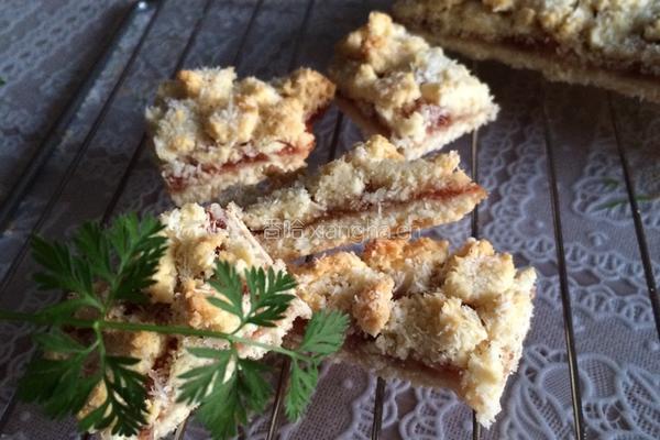 椰香草莓软酥饼的做法图解13