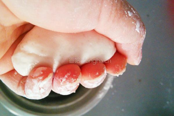 红豆馅芝麻饼的做法图解6