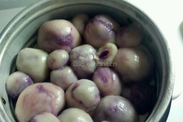 紫薯糯米团子的做法图解6